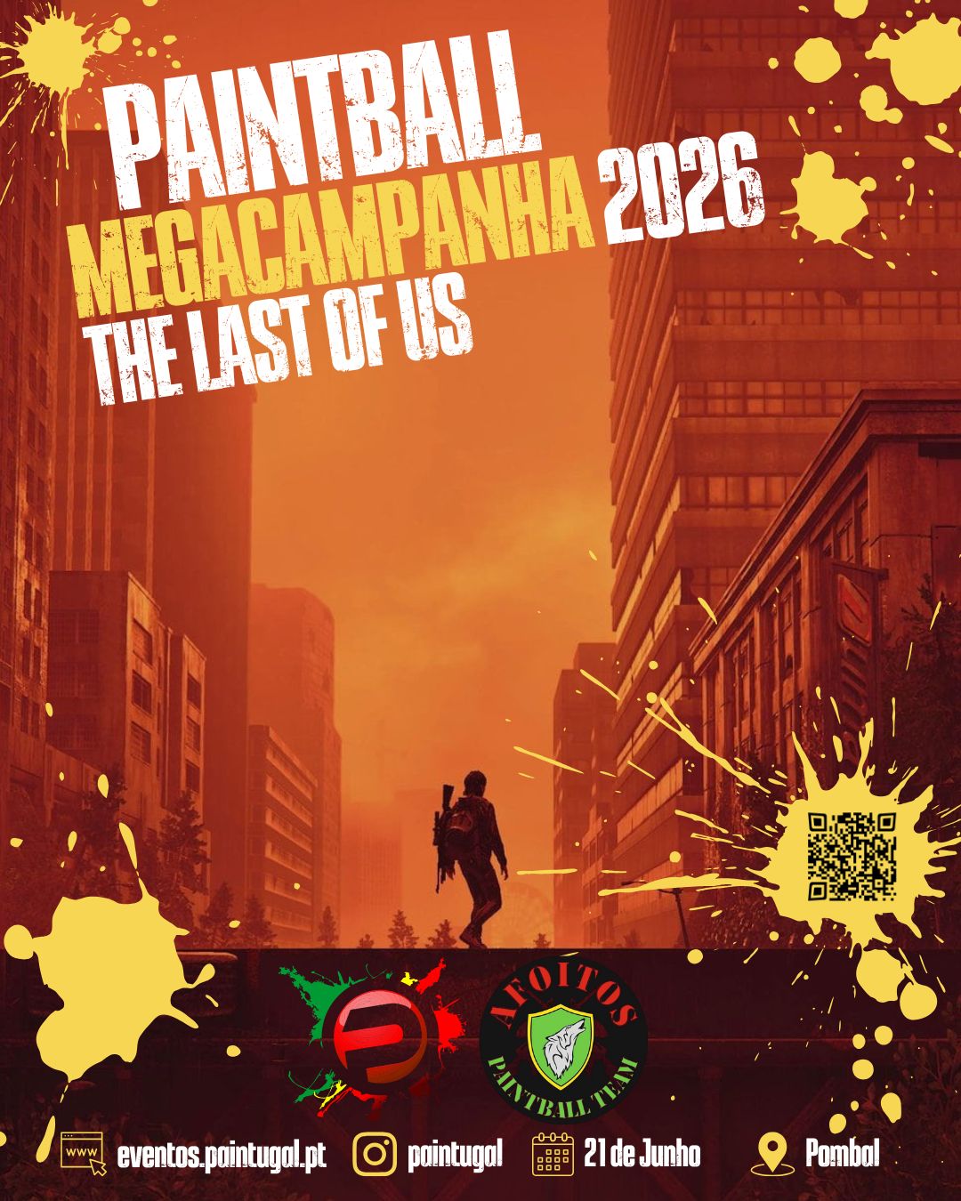 Cartaz do Aniversário Afoitos 2026 – Capítulo 4 da Megacampanha Paintugal “The Last of Us”