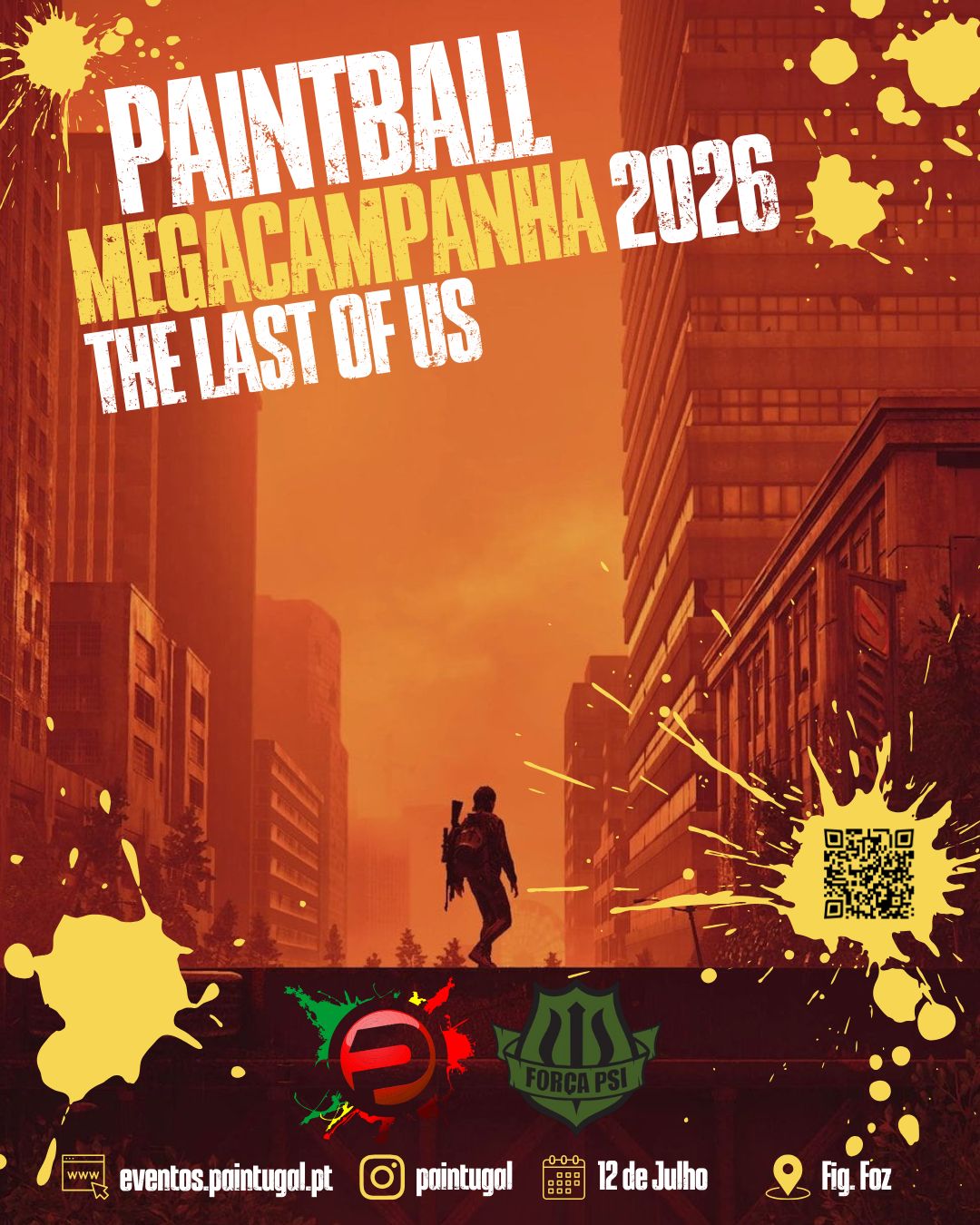 Cartaz do Aniversário Força PSI 2026 – Capítulo 5 da Megacampanha Paintugal “The Last of Us”